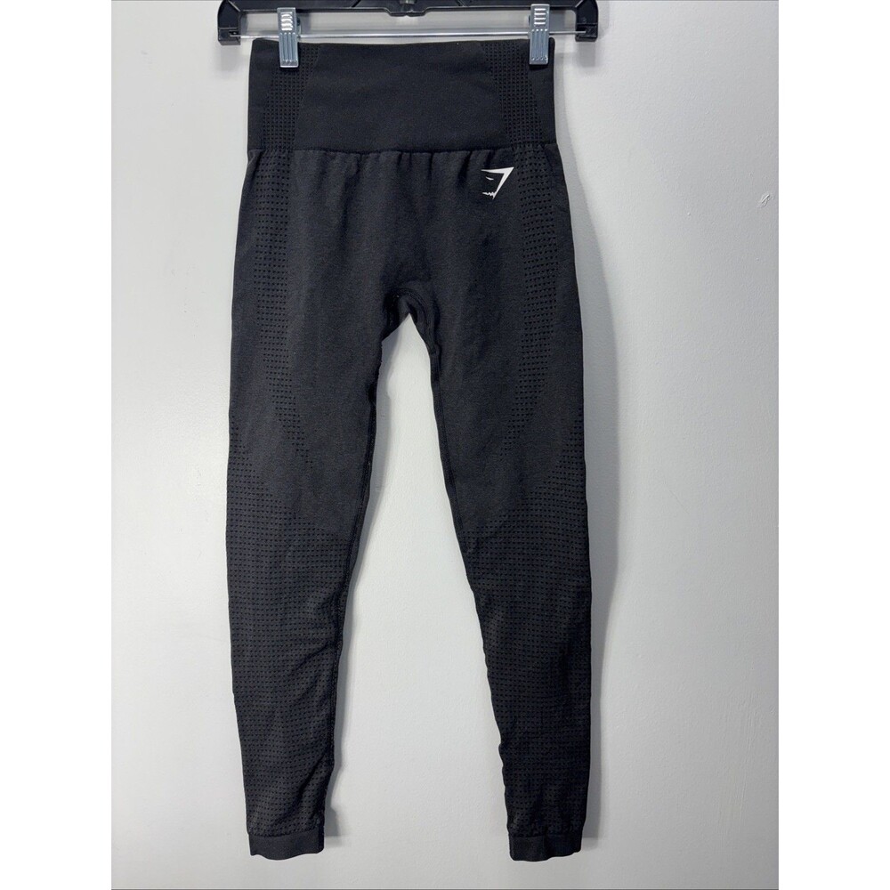 Gymshark Leggings Womens  Vital Seamless 2.0 Pull On  Gym DARK CHARCOAL Sz XS